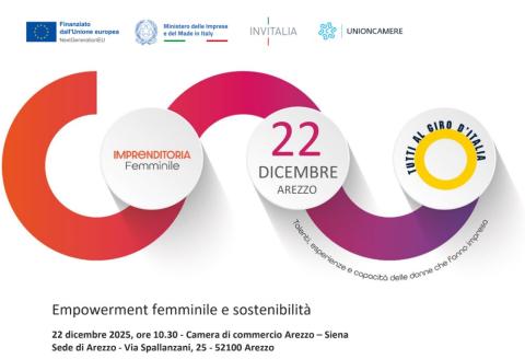 Tappa ad Arezzo del Giro d'Italia delle donne che fanno impresa